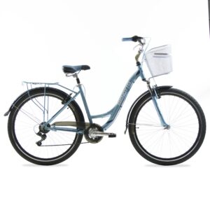 Bicicleta Urbana Cosenza Aluminio R700C 7V Shimano, Frenos V, Azul