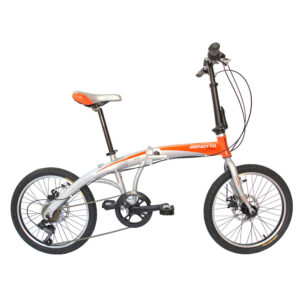 Bicicleta Plegable  Benotto ATHENS R20 7V Plata / Naranja